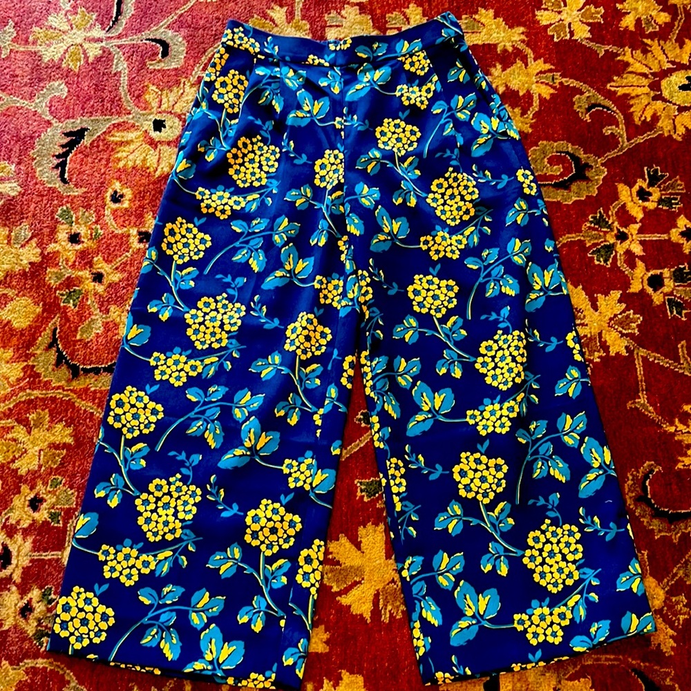 J. Crew wide leg crop slacks